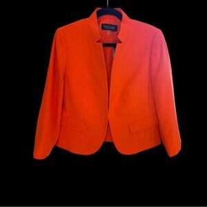 NWT Evan Picone Black Label Women's Bright Orange Suit Jacket